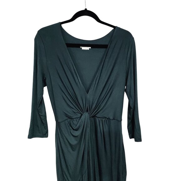 Lovers And Friends Sundance Maxi Dress V-Neck Knot Maxi Dress Size M Green - Picture 4 of 13